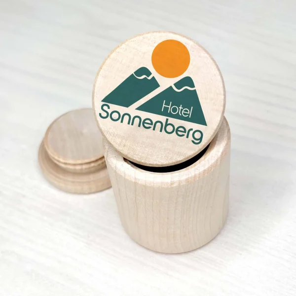 Personalised Wooden Box with Logo — Kiki-Ena Natural Wood Craft Materials