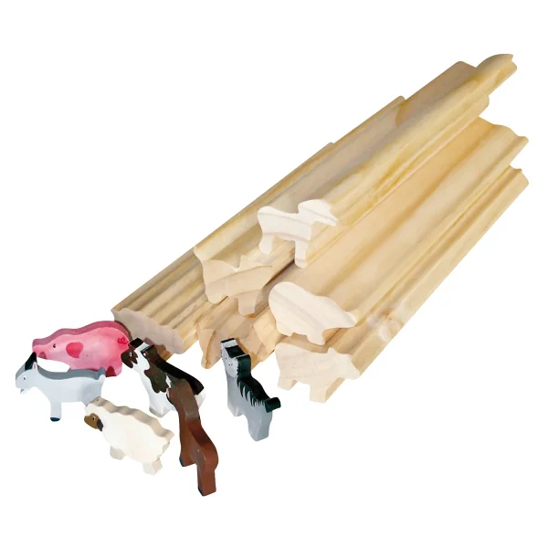 Wooden Profiles Farm Animals Set of 6 — Eduplay nursery educational toy