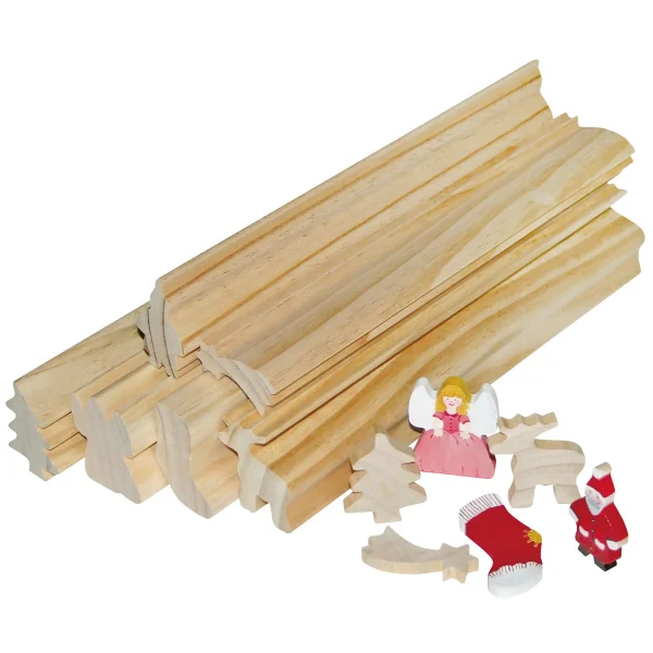 Wooden Profiles Christmas Set of 6 — Eduplay nursery educational toy