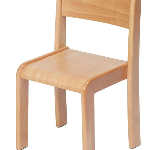 Stackable beech wood chair – 4-pack (seat height 310 mm) — Millhouse School Educational Toys