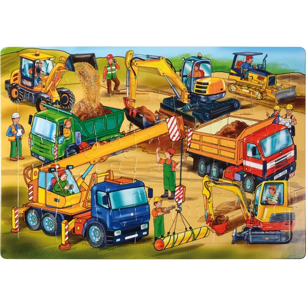 Construction Vehicles Puzzle — Eduplay Educational Toy Nursery