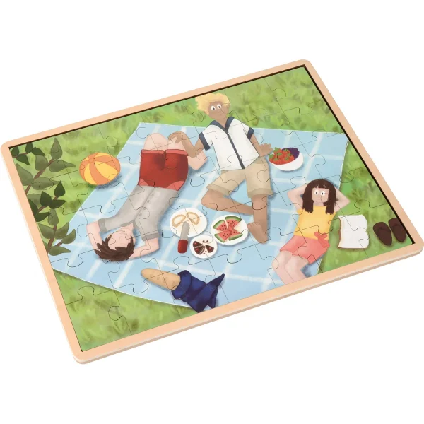 Picnic He and He Family Puzzle — Eduplay educational nursery toy