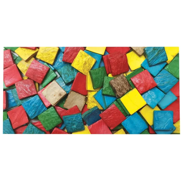 Colourful Coconut Shell Squares 150g — Eduplay Educational Nursery Toy
