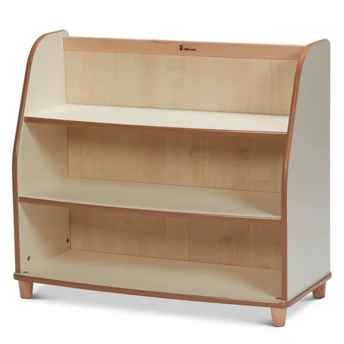 Shelving unit with mirrored back for nursery & kindergarten — Millhouse learning toy school