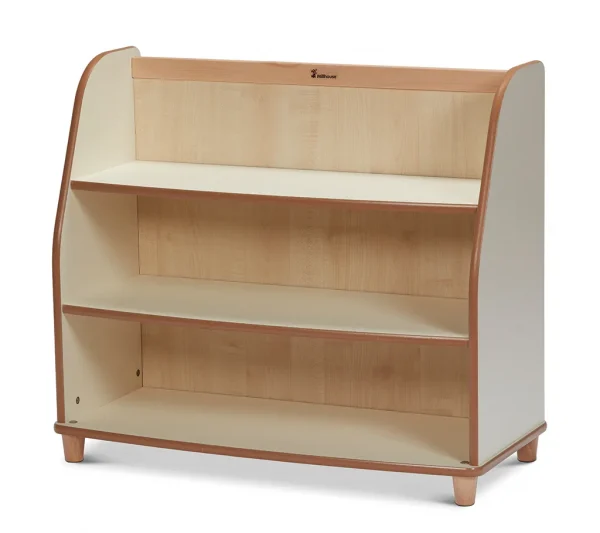 Shelving unit with mirrored back for nursery & kindergarten — Millhouse learning toy school