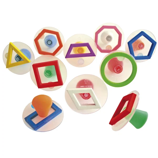 Giant Geo Outline Stamps 10-piece Set — Eduplay educational toy nursery