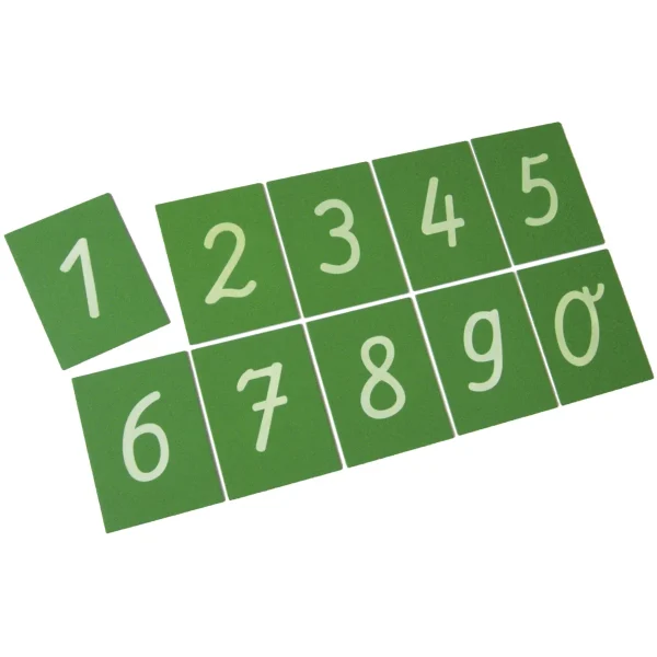 Sandpaper Numerals 0-9 — Eduplay educational toy for nursery