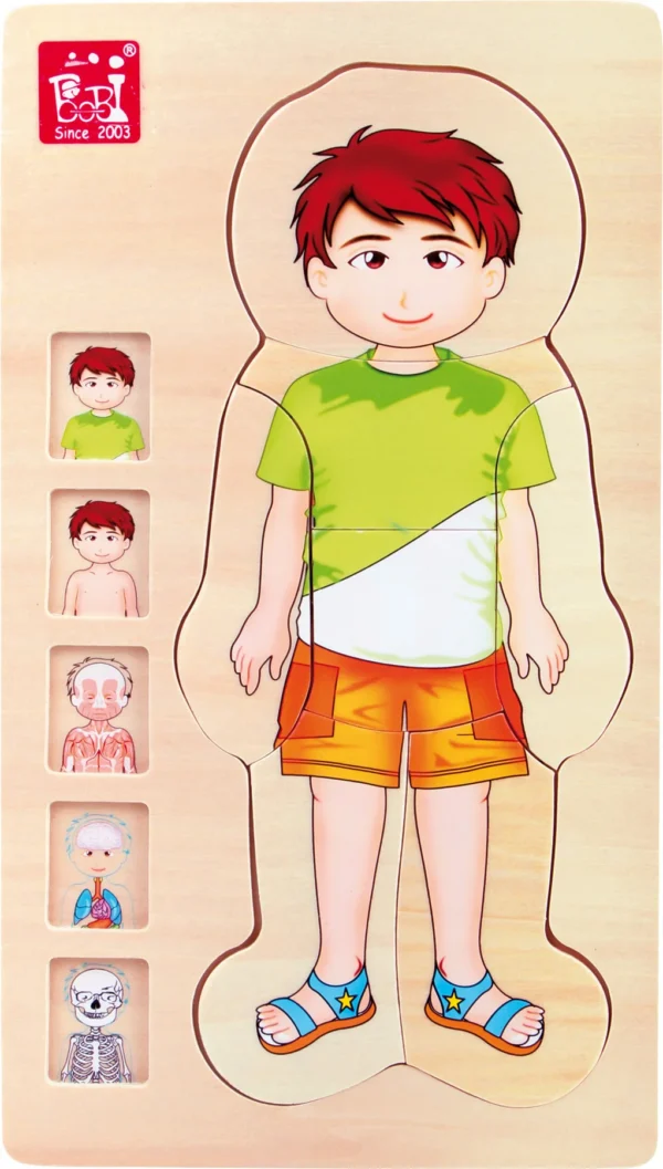 Anatomy Stacking Puzzle Boy — Millhouse Learning Toys School