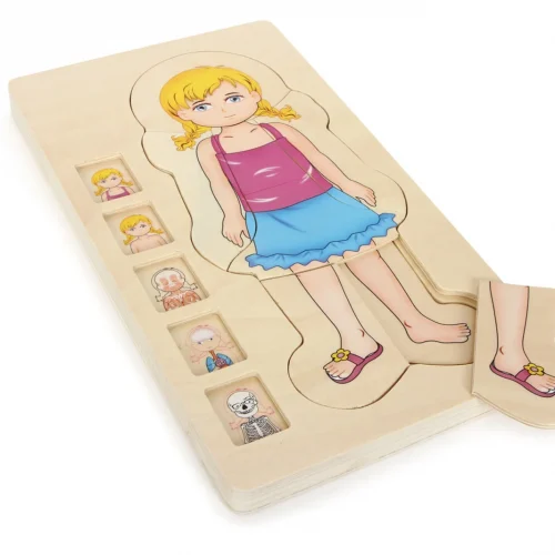 Anatomy Stacking Puzzle Girl — Millhouse Learning Toys School
