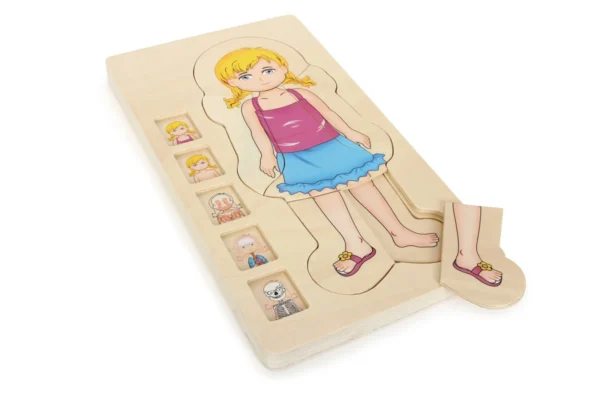 Anatomy Stacking Puzzle Girl — Millhouse Learning Toys School
