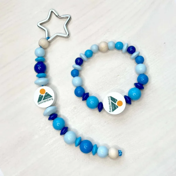 Key Ring & Bracelet 'Boy' • Craft Set — Kiki-Ena Natural Wood Craft Materials