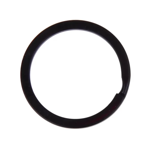 Black Key Ring 25mm — Kiki-Ena Craft Material Natural Wood