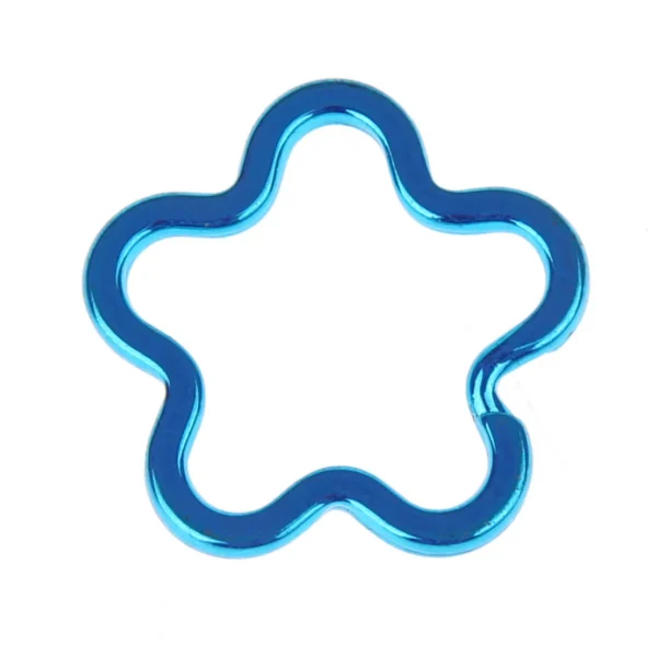 Blue Flower Keyring