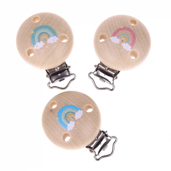 Dummy Clip Rainbow — Kiki-Ena Natural Wood Craft Materials