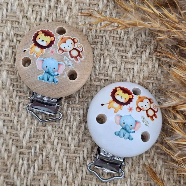"Safari" Dummy Clip — Kiki-Ena natural wood craft materials