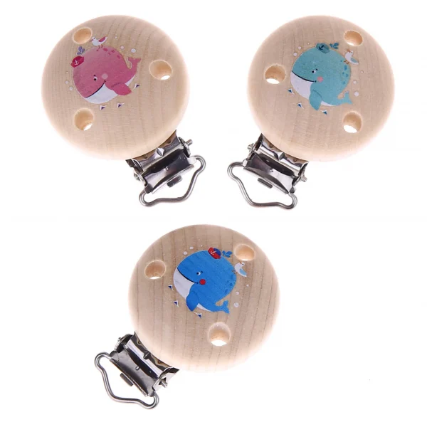 Whale Dummy Clip — Kiki-Ena Craft Material Natural Wood