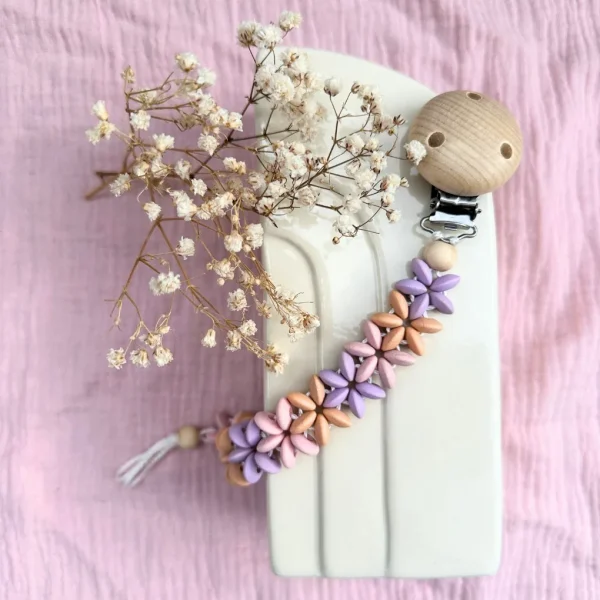 Dummy Chain "Floral Vine Pastel" • Craft Kit — Kiki-Ena Craft Materials Natural Wood
