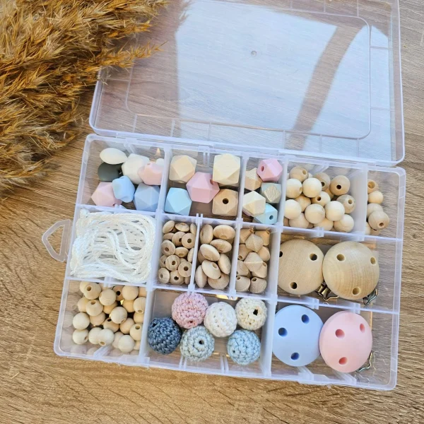 Dummy Chain Starter Set Baby Magic — Kiki-Ena Craft Materials Natural Wood