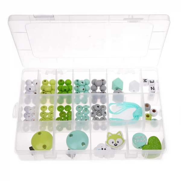 Dummy Chain Starter Set Green — Kiki-Ena Craft Materials Natural Wood