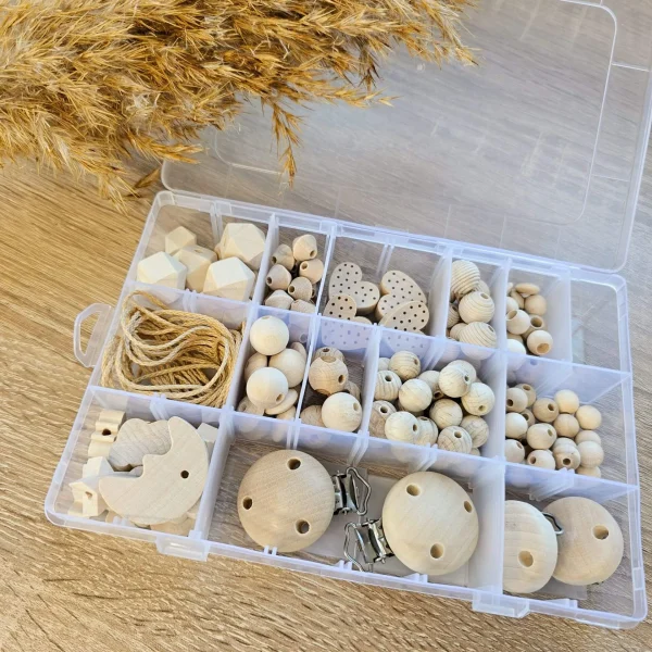Dummy chain starter set 'Nature' — Kiki-Ena craft materials natural wood