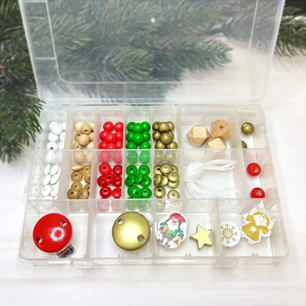 Dummy Chain Starter Set Christmas — Kiki-Ena Craft Materials Natural Wood