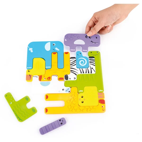 Sensory Puzzle Animals 12-Piece Set — Eduplay Educational Toy Nursery