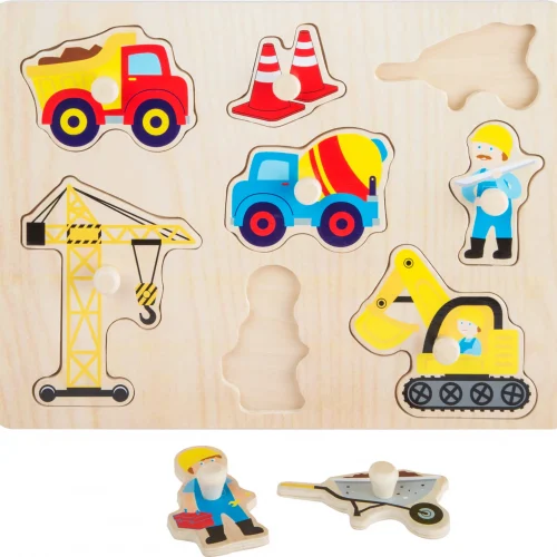 Construction Site Peg Puzzle — Millhouse Learning Toys School