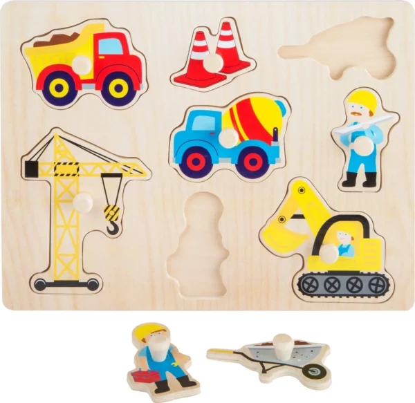 Construction Site Peg Puzzle — Millhouse Learning Toys School