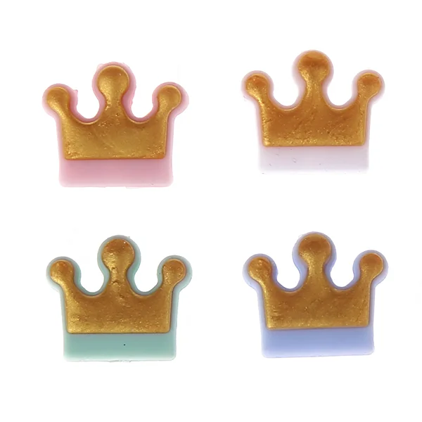 Gold Crown Silicone Charm — Kiki-Ena Craft Materials Natural Wood