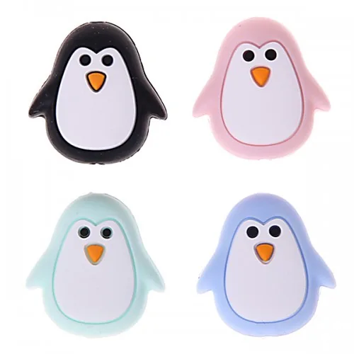 Penguin Silicone Motif — Kiki-Ena Craft Material Natural Wood
