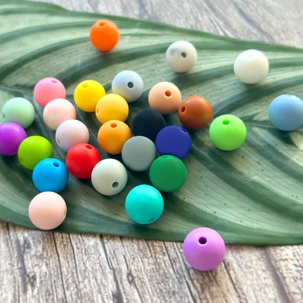 Silicone Bead 12 mm — Kiki-Ena Natural Wood Craft Materials