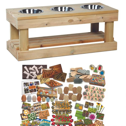 Sensory Station (3 Stations) plus Outdoor Maths Set PT1144 — Millhouse Educational Toys School