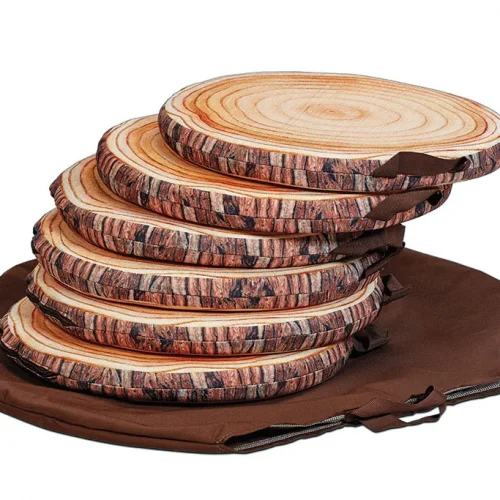 Tree Trunk Seating Cushion with Pouch (Set of 6) — Millhouse School Learning Toys