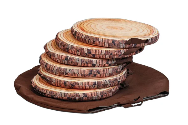 Tree Trunk Seating Cushion with Pouch (Set of 6) — Millhouse School Learning Toys
