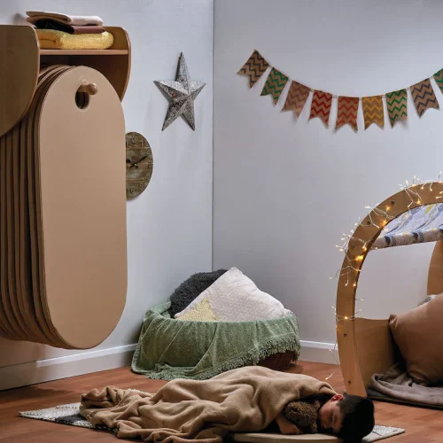 Slumberstore Wall-Mounted Cream Mats — Millhouse Learning Toys School