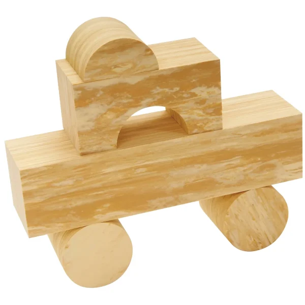 Soft Wood Building Blocks 56-piece — Kiki-Ena Natural Wood Craft Materials
