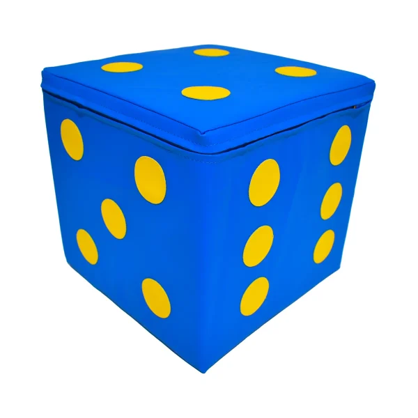 Soft Cube 30 x 30 x 30 cm Blue — Eduplay Pedagogical Toys Nursery