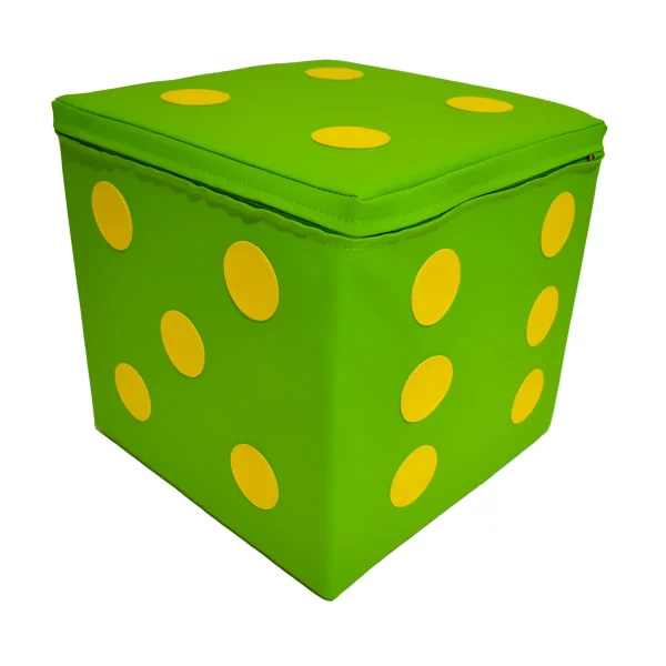 Soft Cube 30 x 30 x 30 cm Green — Eduplay Pedagogical Toys Nursery