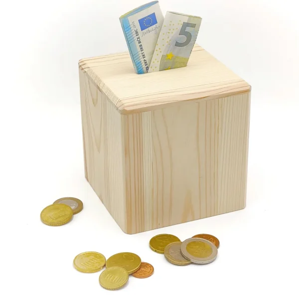 Wooden Money Box — Kiki-Ena Natural Wood Craft Materials