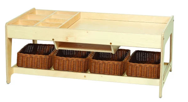 Play table with 4 baskets — Millhouse School Educational Toys