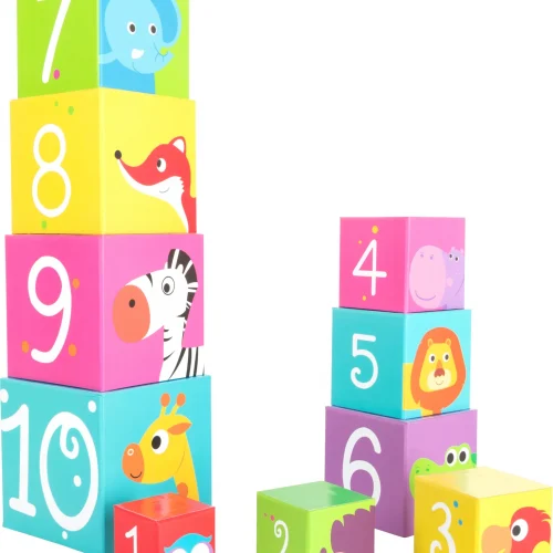 Wild Animals Stacking Cubes — Millhouse Learning Toys School