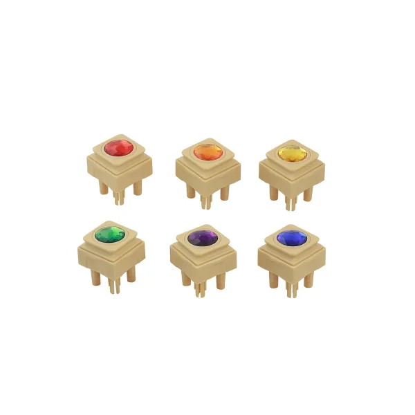 STEM Wall Accessories 72 Gemstone Blocks — Kiki-Ena Craft Materials Natural Wood
