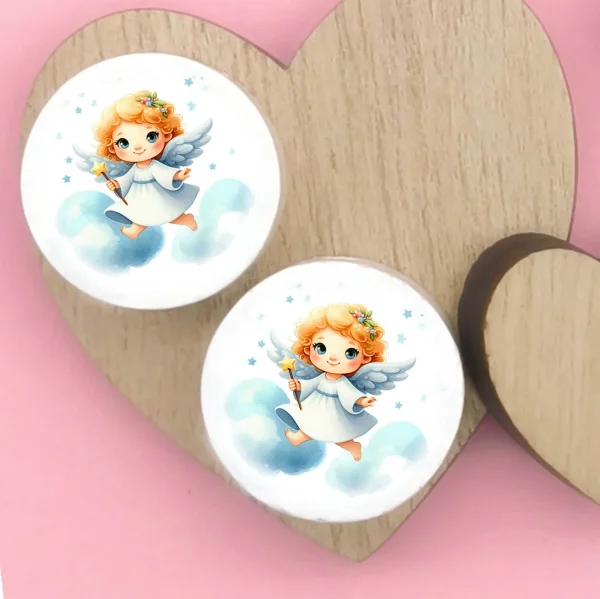 Star Child Character Bead — Kiki-Ena Craft Materials Natural Wood