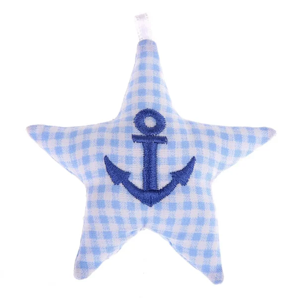 Fabric Star with Design — Kiki-Ena Natural Wood Craft Materials