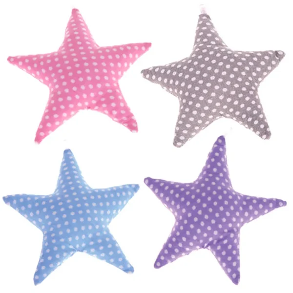 Fabric Star Dots — Kiki-Ena Craft Materials Natural Wood