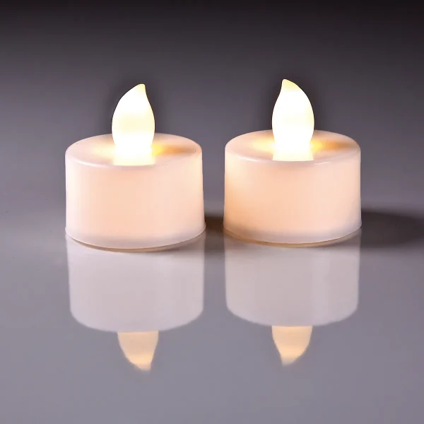 LED Tea Lights Pale Yellow with Batteries Set of 2 — Eduplay educational toy