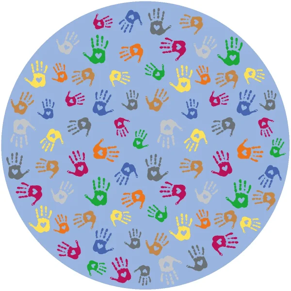 Hands Play Mat Round 200 cm — Eduplay Pedagogical Toys Nursery