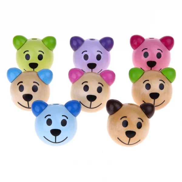 3D bear head 3 - SALE — Kiki-Ena Craft Materials Natural wood