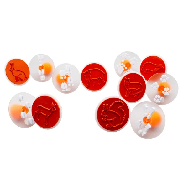 Animal Footprint Stamps 12-piece Set — Eduplay educational toy nursery