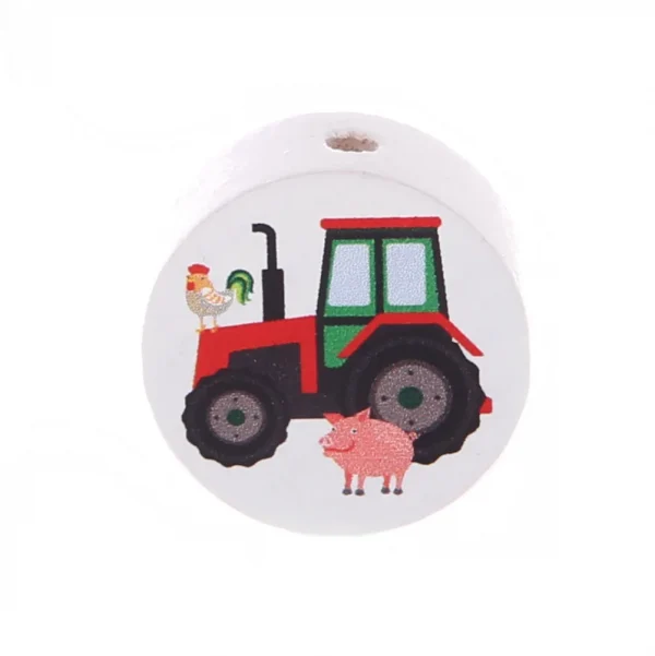 Tractor Disc Motif Bead